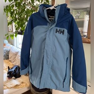 Helly Hansen Unisex Kids' Two-Tone Blue Waterproof ski Jacket